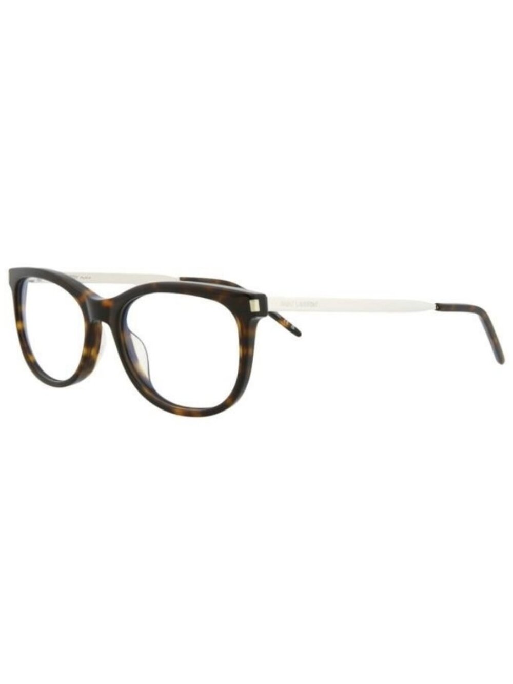 New Saint Laurent Womens Round/Oval Havana Silver Transparent Fashion Designer E